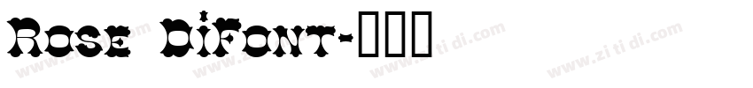 Rose DiFont字体转换
